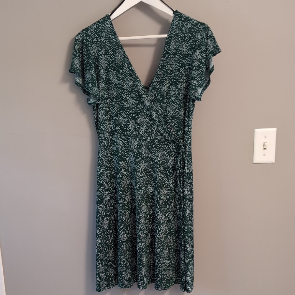 Kaileigh Green Floral Midi Dress